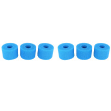6PCS for Pure Spa Reusable/Washable Foam Hot Tub Filter Cartridge S1 Type