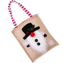 1X Kerst Cadeauzakjes Van Khaki , Herbruikbare Geschenkzak