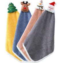 4St Cartoon Kerst Handdoeken Hangend En Wasbaar Voor Thuis