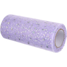 1Rol Paars Tulle Stof Voor DIY Cadeaulint En Feestdecoratie