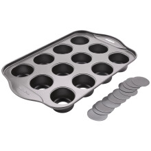 12 Cavity  Cheesecake Pan with 12 Pieces Removable Bottom