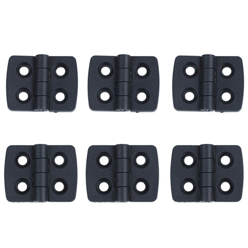 30 Pezzi Cerniere Rinforzate in Plastica Nera Da 40 mm x 30 mm