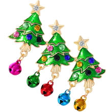 1Elegante Kerstboombroche Creatieve Allomantelspeld Sjaal