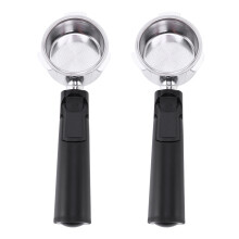 2X,51mm Stainless Steel Bottomless Coffee Portafilter for Professional Coffee Maker Accessory