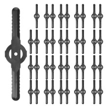 40Pcs Plastic Grass Trimmer Blades Lawn Mower Blade Cordless Trimmer Garden Tool Lawn Mower Trimmer Accessories