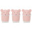 3X  Cute Desktop Trash Desktop Con Coperchio  Paper Flip Plastic Trash Can 1