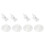 4 PCS 47mm Clear Plastic Wall Suction Cup Clip Clamp 1