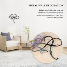 Metal Wall Decoration Unique Design-Wall Art Room Decoration Eternal Love Infinite Heart Iron Art Decor Interior Decor-S
