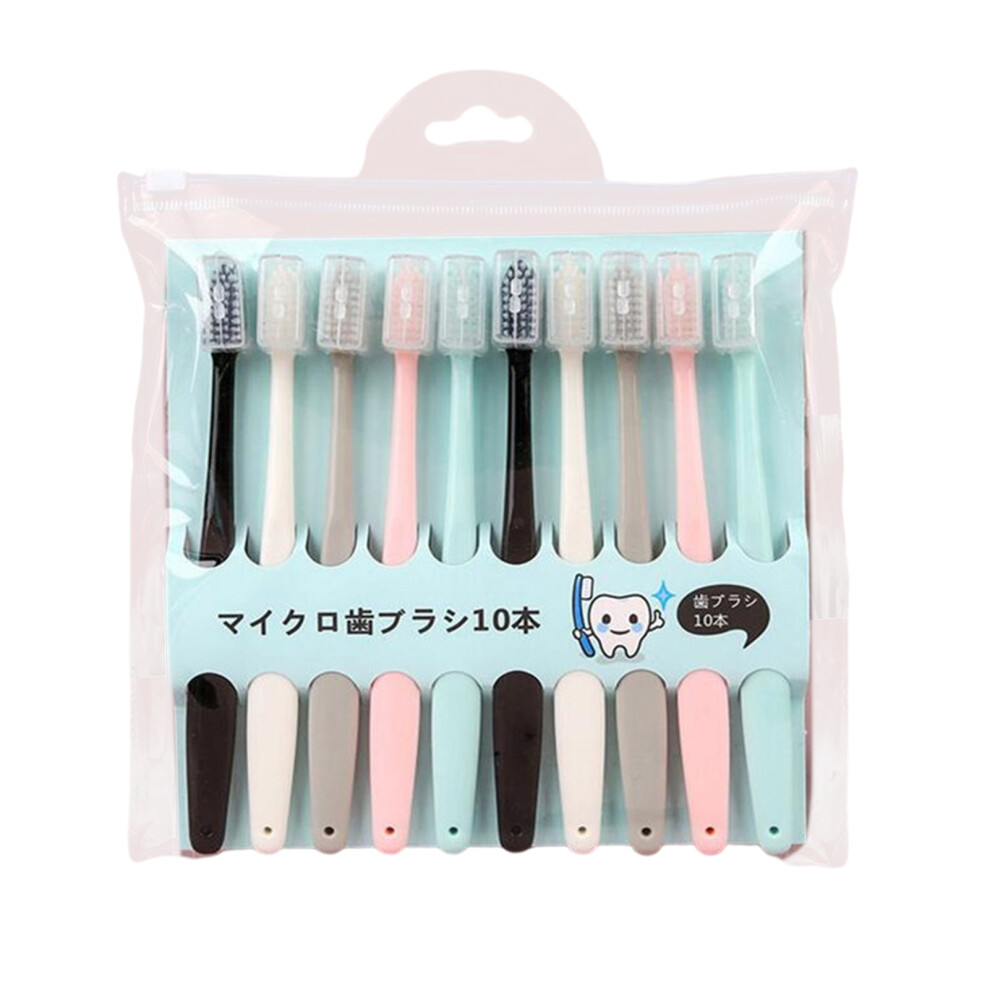 Phui-Pet-Supplies 10Pcs Soft Macaron Toothbrush For Adults