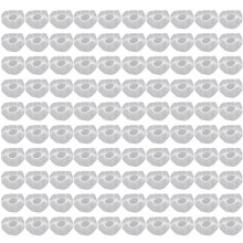 100Pcs Reusable Food Keep Fresh Storage Covers Elastic Clear Bowl Covers Dish Plastic Covers for Family Outdoor Picnic