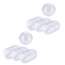 48 Balls DIY 70mm Christmas Tree Hanging Transparent Transparent Plastic Filled Ornament