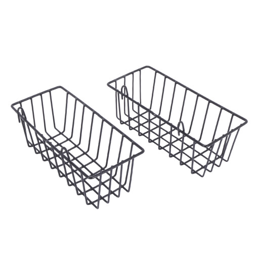 2 Pack Wall Grid Panel Hanging Wire Basket,Grid Wall Storage Basket,Wall Mount Baskets Display Shelves for Kitchen,Home
