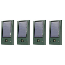 4X Ultrasonic Animal Outdoor Pest Bird Repellent with Motion Strobe and Intruder Alarm