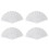 4X Plastic Fabric Hand Foldable Fan for Ladies Men White 1