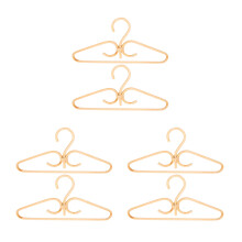 6Pcs Rattan Clothes Hanger Natural Rattan Hand-Woven 3 Hook Hanger for Home Wardrobe Clothing Store Decor 40X20cm