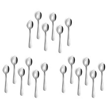 18 Pieces of Espresso Spoon, 4.7 Inch Stainless Steel Coffee Spoon Dessert Spoon
