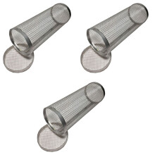 3X Bbq Smoked Net Barbecue Cylinder Stainless Steel Barbecue Grate Campfire Barbecue Bucket Camping Picnic 30cm