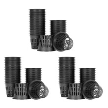 150Pcs Plant Grow Pots Net Nursery Cup Hydroponic Colonization Mesh Plastic Basket Holder Vegetable Planter