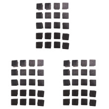 60Pcs Square Chair Table Leg Foot Rubber Covers Protectors 25mm x 25mm
