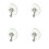 Suction Sucker Window Hooks Clear Wire Hook 32MM ( Pack of 40 ) 1