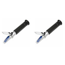 2X Salinity Refractometer for Seawater and Marine Fishkeeping Aquarium 0-100 Ppt with Automatic Temperature Compensation
