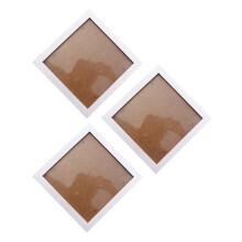 3X Square Dickes Kiefernholz Fotorahmen Bilderrahmen (Weiß, 6 Zoll)