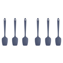 6 Pcs Silicone Spatula Black High Temperature Resistant Bpa-Free Rubber Spatula Cooking and Baking Kitchen Spatula