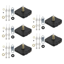 5X Long Spindle Clock Mechanism Movement, 3/ 5 Inch Maximum Dial Thickness, 1-1/ 10 Inch Total Shaft Length