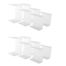 Acrylic Display Risers, Clear Rectangle Stands Shelf for Display 12Pcs