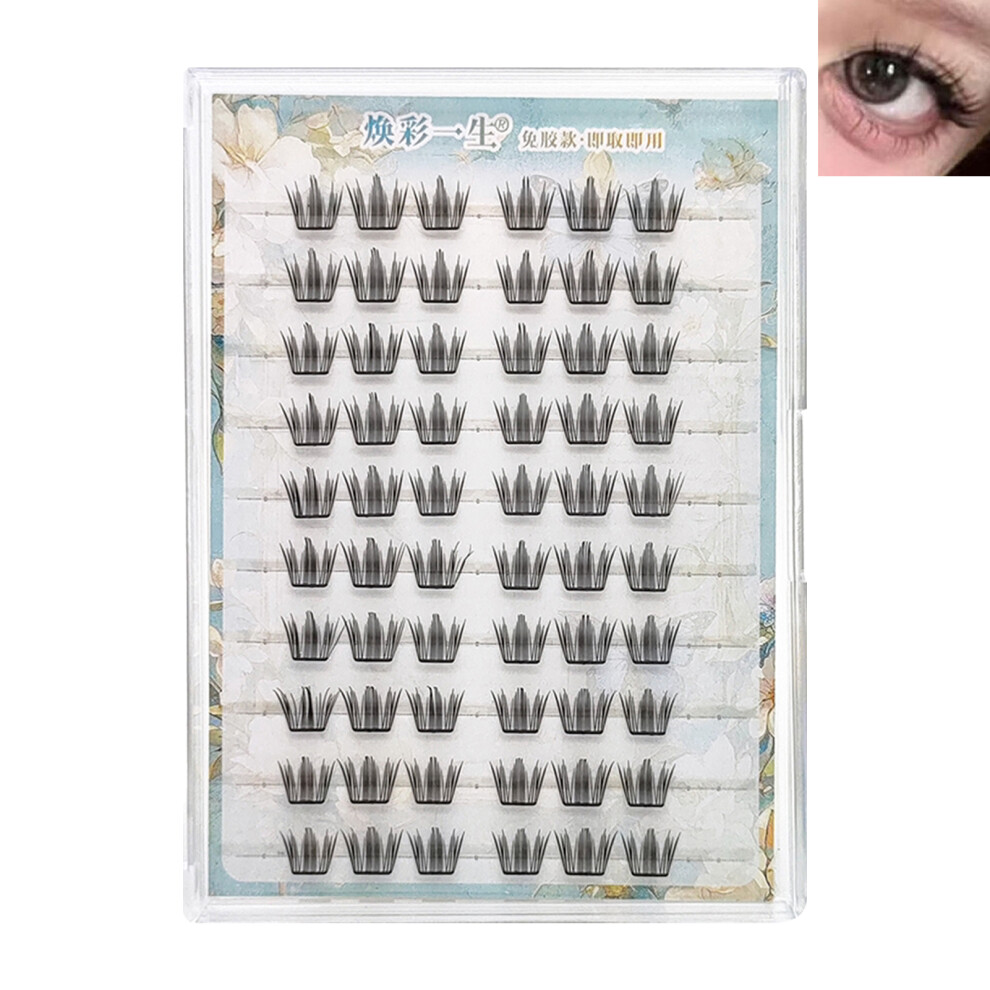 Dcph-Clothing (Shirley) Reusable Black Pre-Glued Lash Clusters