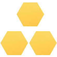 15Pcs/Set Hexagon Board Hexagonal Wall Sticker 3D Decorative Home Message Board Baseboard Gray Yellow Series