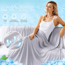 (Light Grey, 200*230) 1pc Sommer Kühles Gefühl Leichte Atmungsaktive Kühlung Decke Bett Decke Klimaanlage Decke Nickerchen Decke Kleine Co