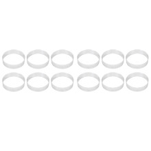 2X Circular Stainless Steel Porous Tart Ring Bottom Tower Pie Cake Baking Tools Perforated Cake Mousse Ring, 8cm