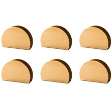 6X Nordic Home and Wedding Decoration Table Napkin Holder Rack Gold Plated Stainless Steel Storage Tower Holder