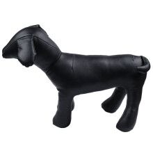 ManiquÍEs De Perro De Cuero Juguetes Modelos Perro De PosiciÓN De Pie ManiquÍ De ExhibiciÓN De La Tienda De Animales Para Mascotas Negro M
