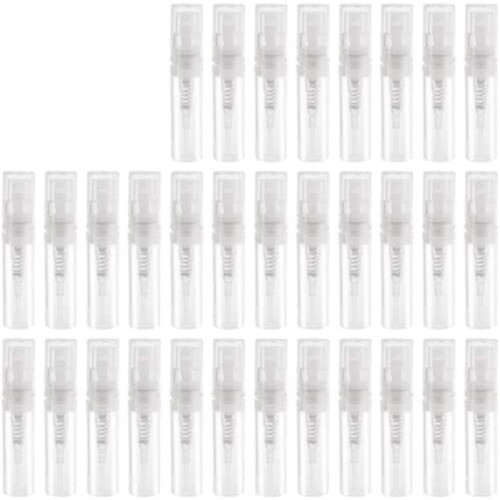 80Pc 3ML Transparent Plastic Spray Bottle Small Cosmetic Packing Atomizer Perfume Bottles Atomizing Spray Liquid Contain