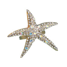 8 Pack Kristall Seestern Servietten Ringe, Strass Servietten Ring Servietten Halter für Hochzeits Feier, Strand Tabelle Dekor