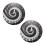 2X Elegant Piano Key Clock Music Notes Wave Round Modern Wall Clock Without Battery Black + White Acrylic 1