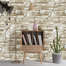 4pcs 6M Vinyl 3D Brick Rock Sticker Paper Self Adhesive Wallpaper Furniture Wall Stickers