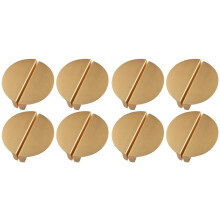 16Pack Champagne Gold Drawer Pulls,2.5 Inch Half Moon Cabinet Drawer Pulls Kitchen Handles, Cabinet Hardware Pulls