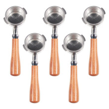 5pcs 58MM Stainless Steel Coffee Machine Bottomless Portafilter for Nuova Coffee Machine Professional Accessory
