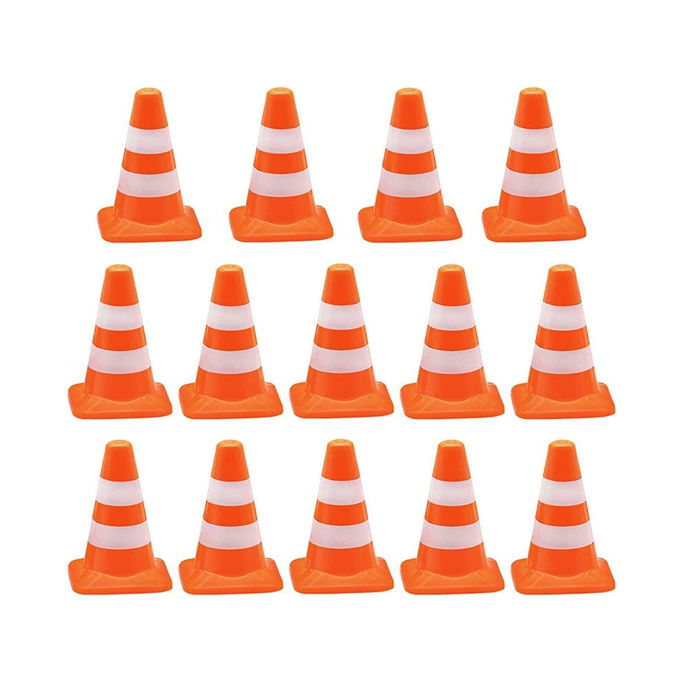 14 Pieces  Triangle Cone,  Simulation Safety Cone Road Parking Signs Roadblock, Small Signs-image-OPC-PWRM5XF-NEW