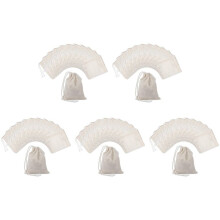 250 Pieces Drawstring Cotton Bags Muslin Bags,Tea Brew Bags (4 x 3 Inches)