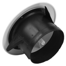 4 Pieces ABS Adjustable Air Vent Round Soffit Exhaust Vent White Inline Duct Fan Outlet Vent 4 Inch