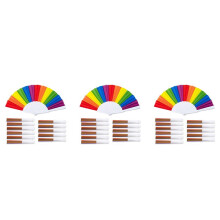 Rainbow Fans, 36-Pack Fans, Rainbow LGBTQ Portable Folding Fans, Folding Hand Fans Party Decorations
