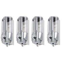4X Zeepdispenser, Handdispenser Wandmontage, Handgeldispenser Handleiding 350 Ml, Douchegel