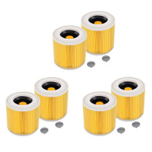 6x Cartridge Filter for WD3 Premium WD2 WD3 WD3P WD3 MV2 MV3 Filter Replacement Filter for