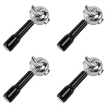 4st 58MMroestvrij StaalKoffiezetapparaat Portafilterhouder Portafilter voor Rocket/ Expobar Double Mouth/ E61/ FAEMA
