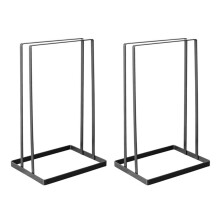 2X Organizador de Almacenamiento de Perchas, Estante Apilador de Perchas para Armario de Lavandería, Soporte de Carrito de Perchas para Perchas de