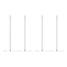 4 Pieces Acrylic Donut Stands Clear Bagels 5.9 Inch Round Stand Holder Doughnut Dessert Stand Table for Christmas Party
